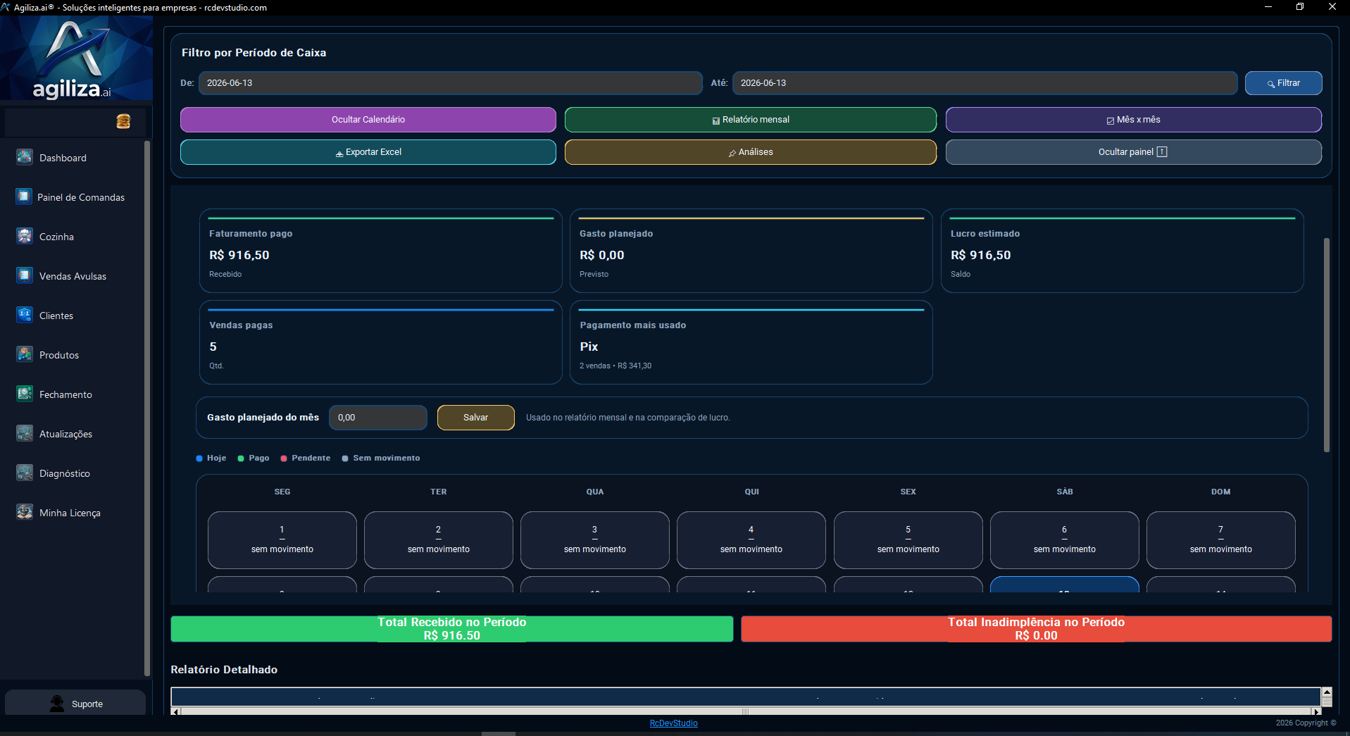 Tela do software Agiliza.ai 3